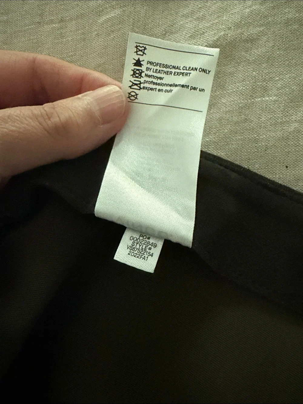 Vince Stretch Suede Cropped Pants in Dark Brown